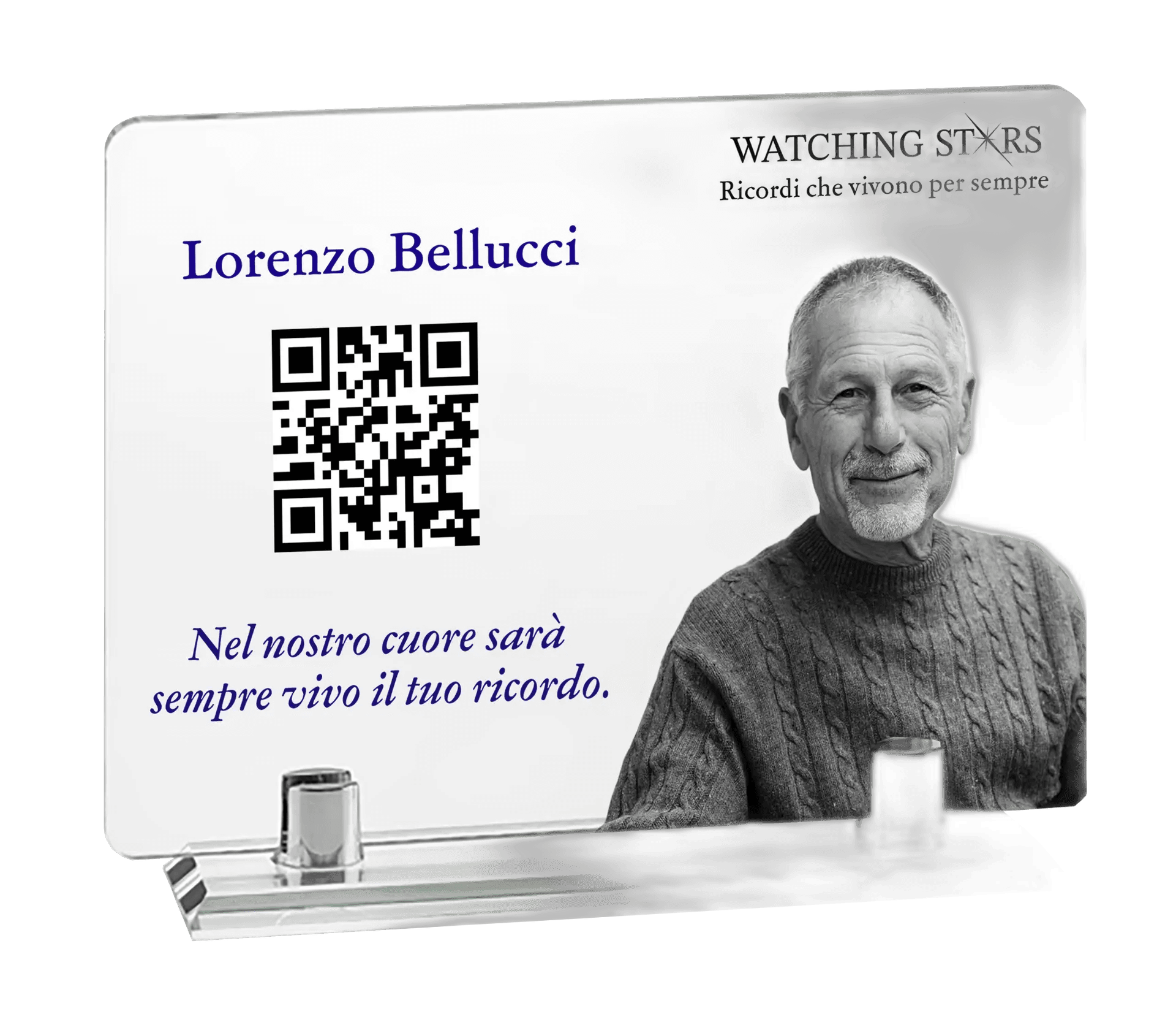 Targa Commemorativa — oggetto commemorativo NFC per memoriale digitale