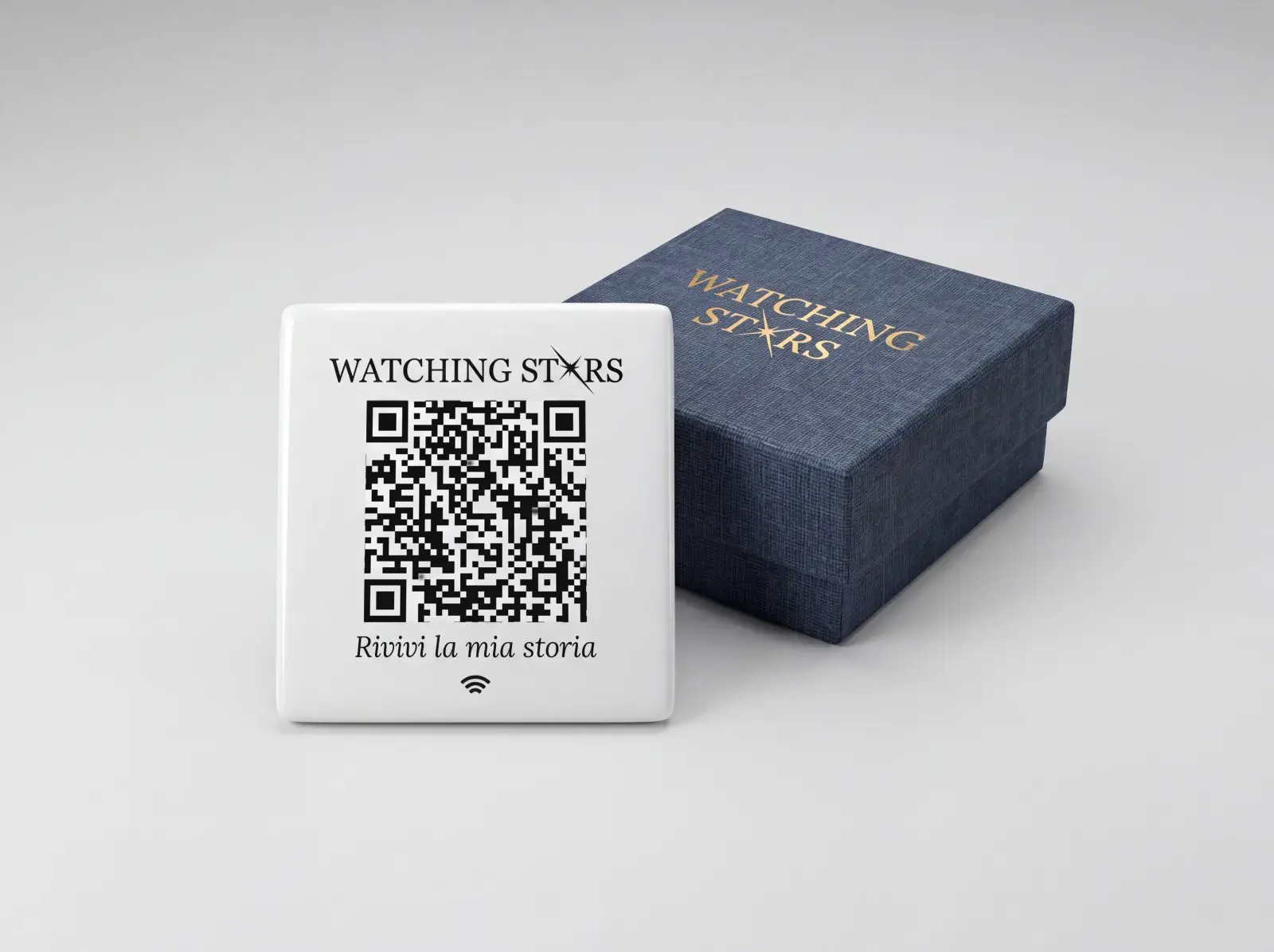 Medaglione Lapideo — oggetto commemorativo NFC per memoriale digitale