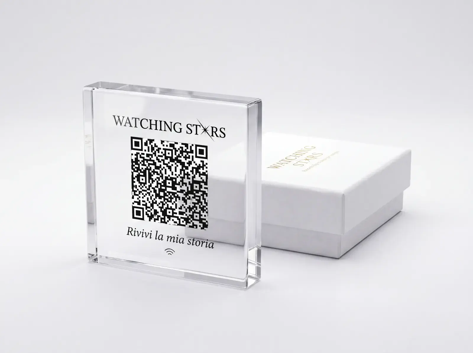 Cristallo del Ricordo — oggetto commemorativo NFC per memoriale digitale