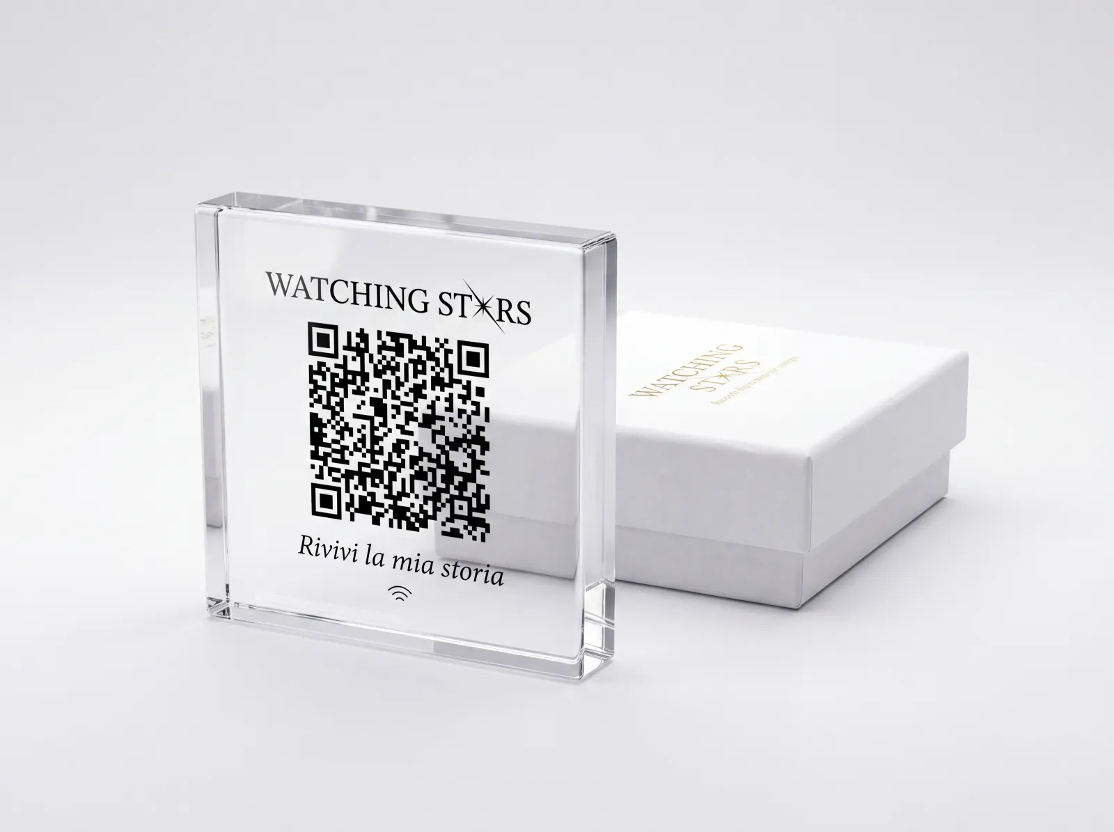 Cristallo del Ricordo — oggetto commemorativo NFC per memoriale digitale